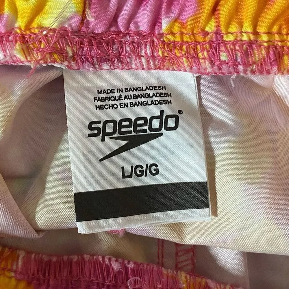Speedo Girls Size Large Swimsuit Boardshort Bottoms New Barbiecore Kidcore Swim